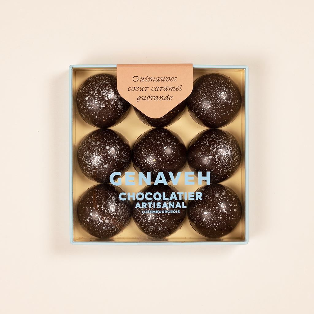 Guimauve chocolat Caramel - Confiserie Adam